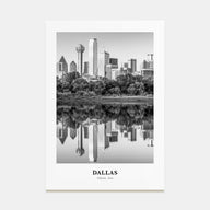 Dallas Portrait B&W No 2 Poster