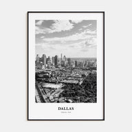 Dallas Portrait B&W No 3 Poster