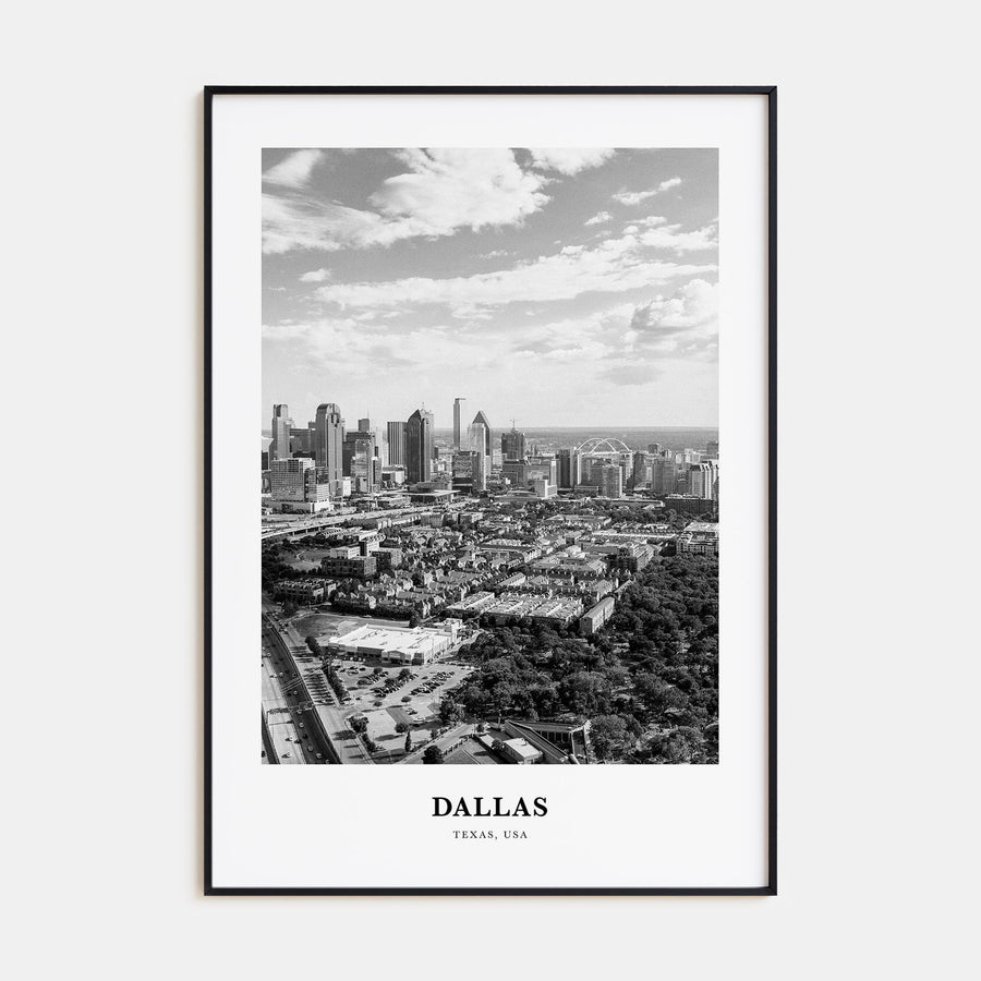 Dallas Portrait B&W No 3 Poster