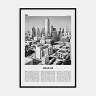 Dallas Travel B&W No 2 Poster