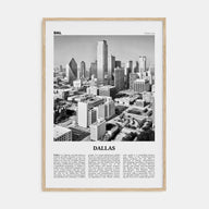 Dallas Travel B&W No 2 Poster