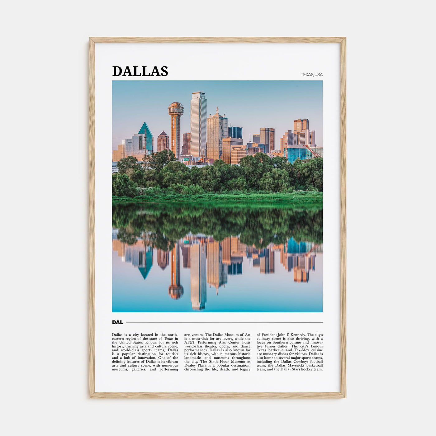 Dallas Travel Color No 2 Poster