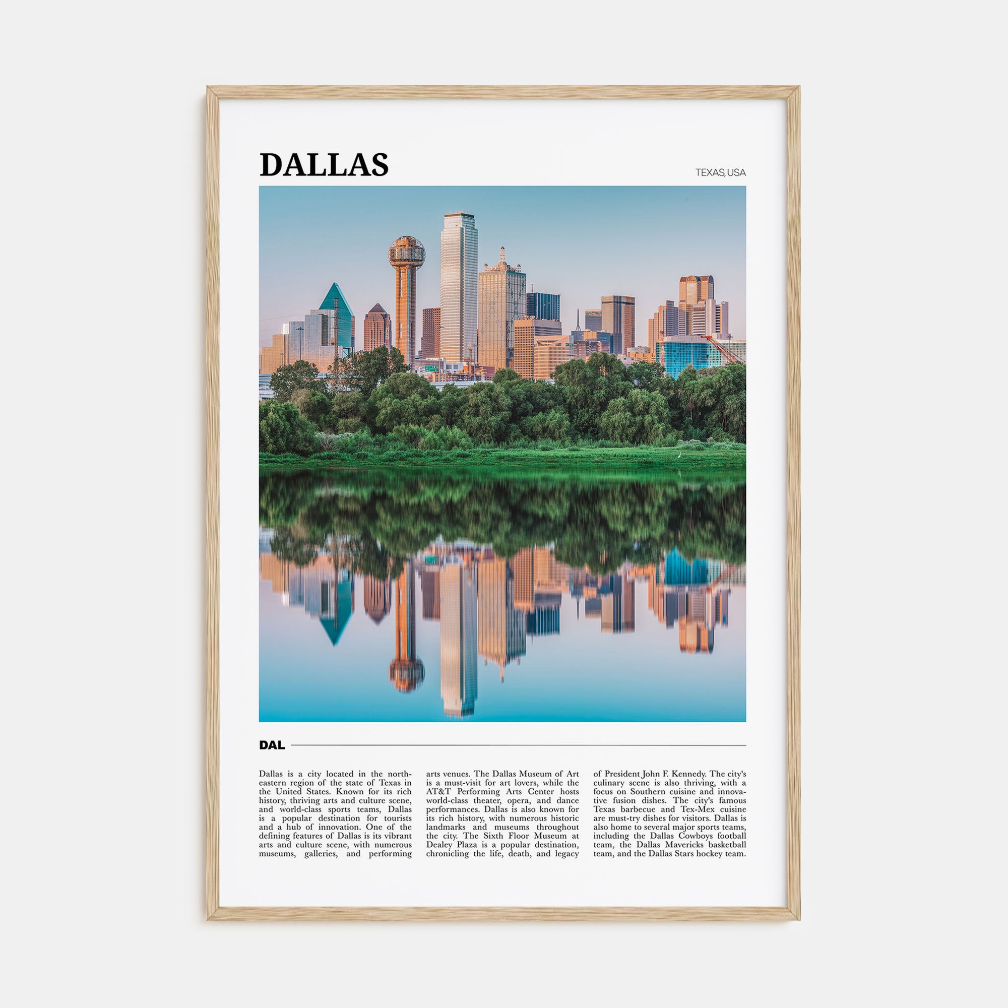 Dallas Travel Color No 2 Poster