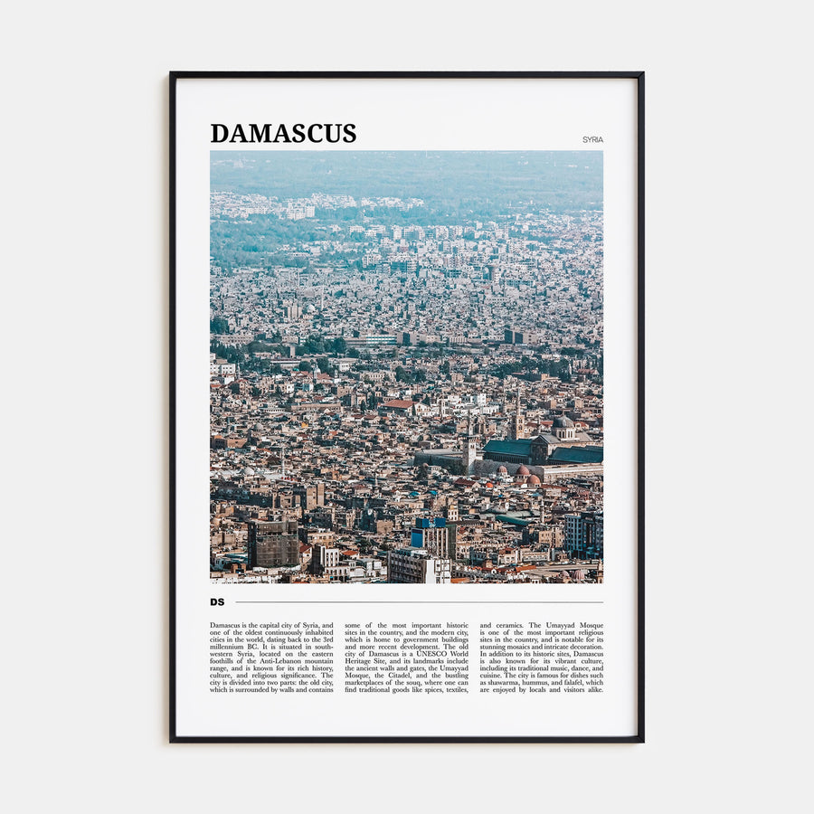 Damascus Travel Color Poster