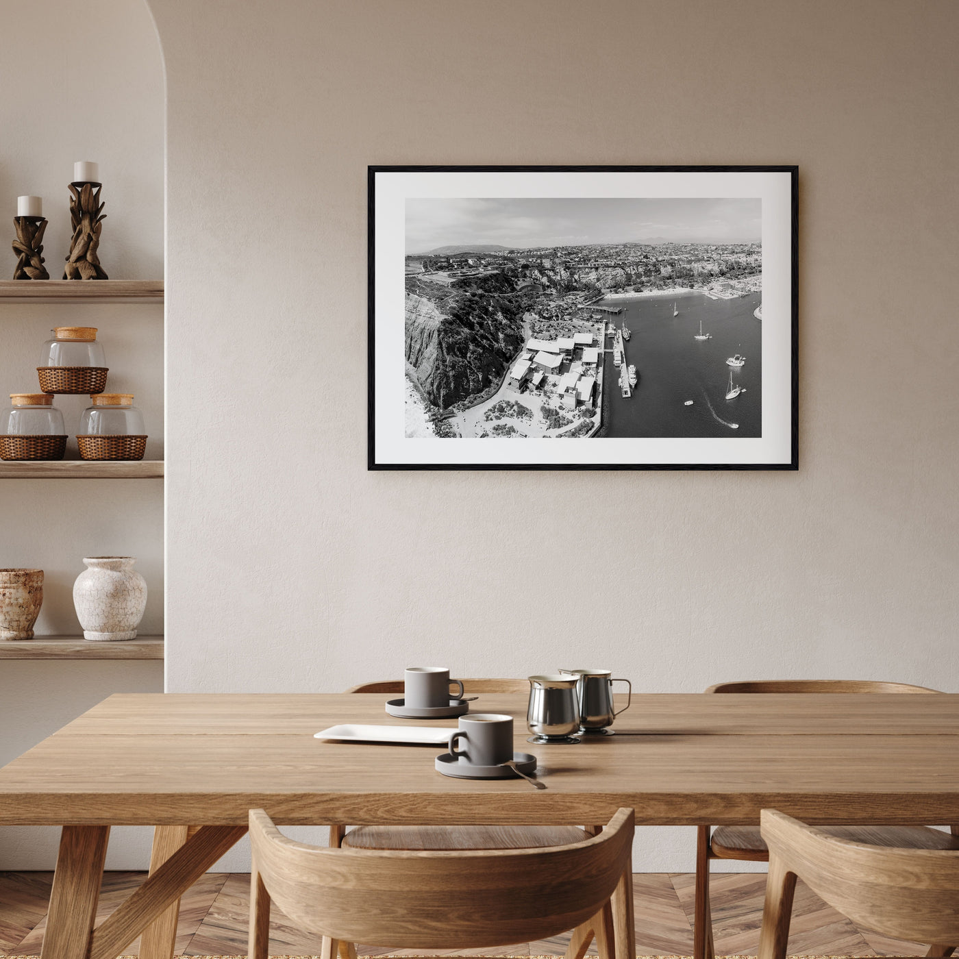 Dana Point Landscape B&W Poster
