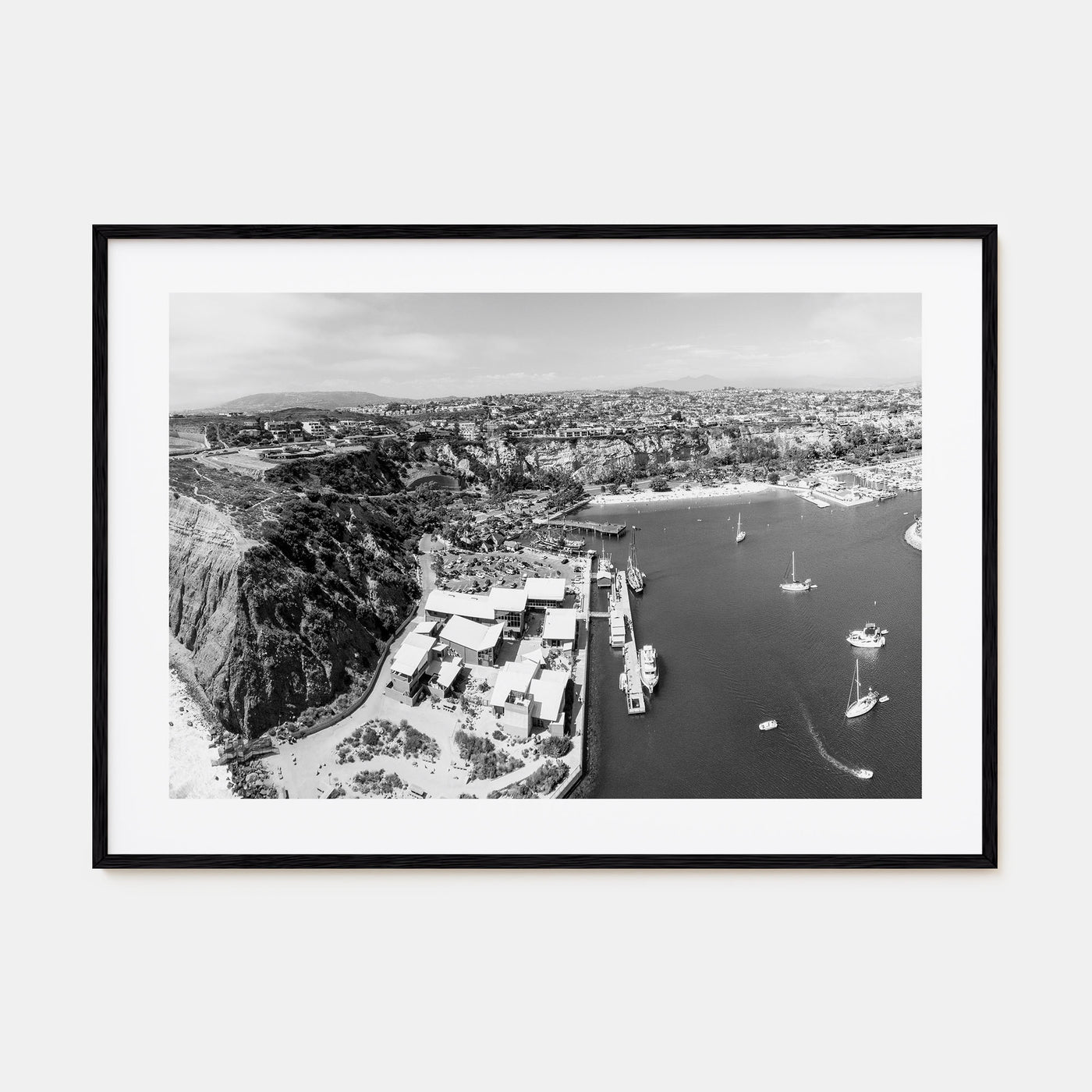 Dana Point Landscape B&W Poster