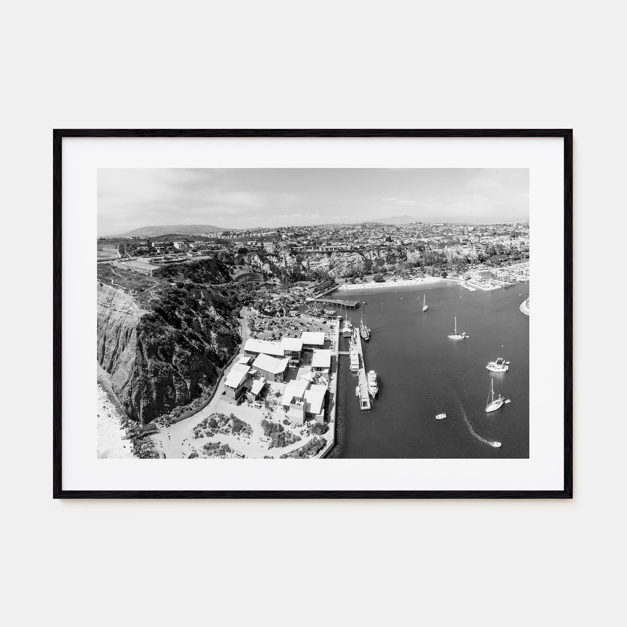Dana Point Landscape B&W Poster