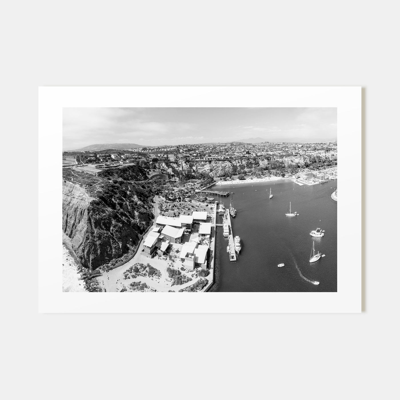 Dana Point Landscape B&W Poster