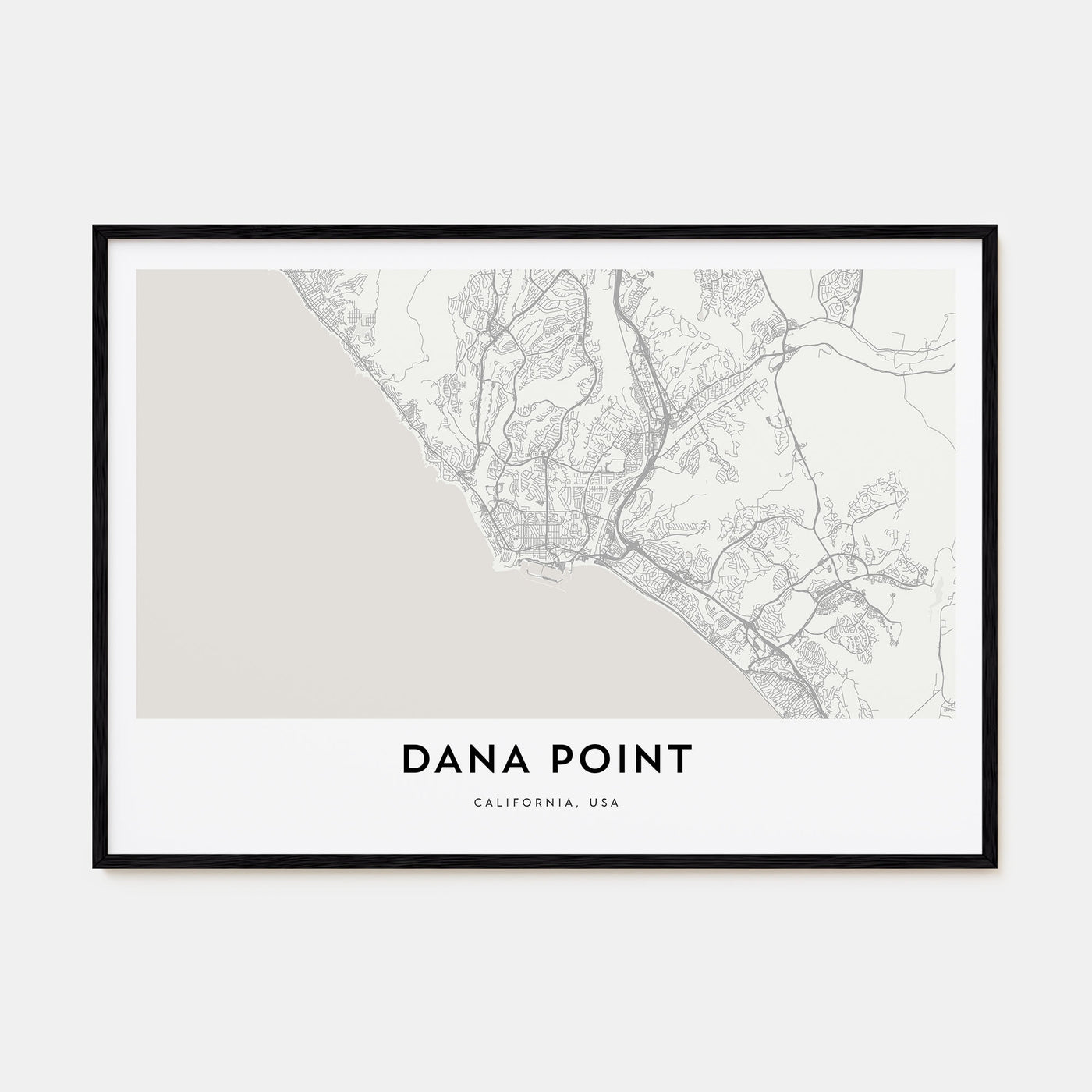 Dana Point Map Landscape Poster
