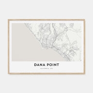 Dana Point Map Landscape Poster