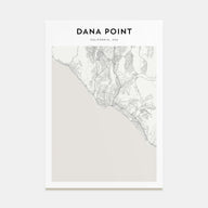 Dana Point Map Portrait Poster