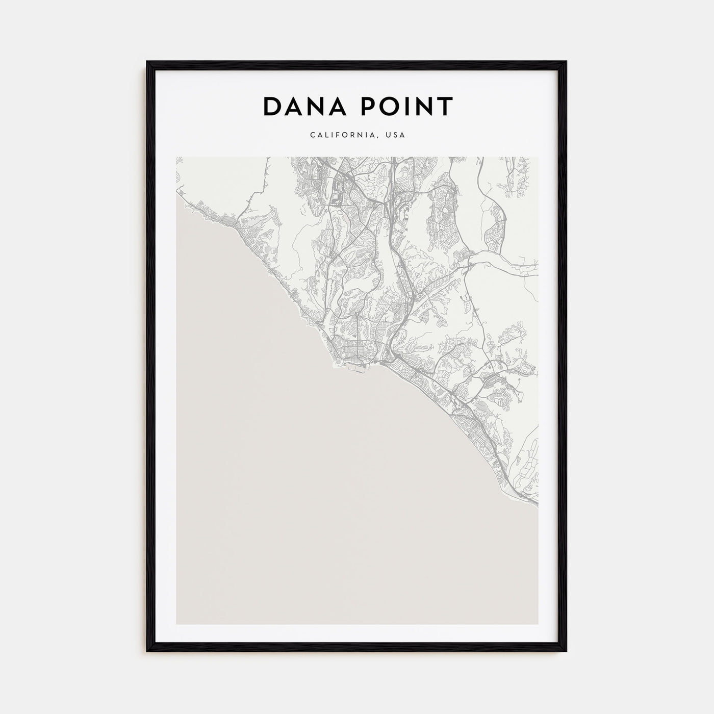 Dana Point Map Portrait Poster