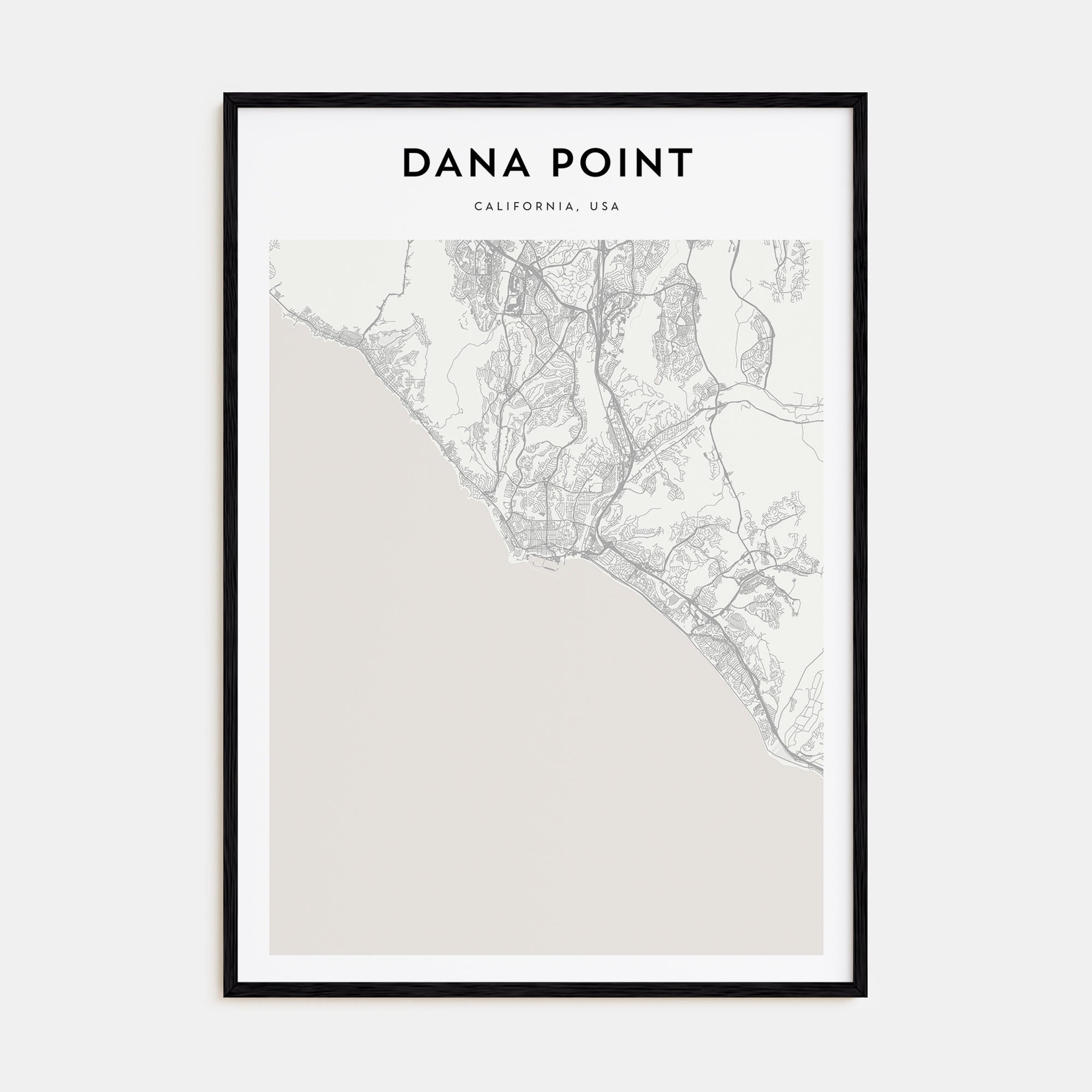 Dana Point Map Portrait Poster