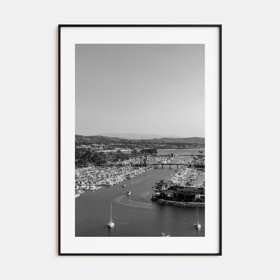 Dana Point Photo B&W Poster