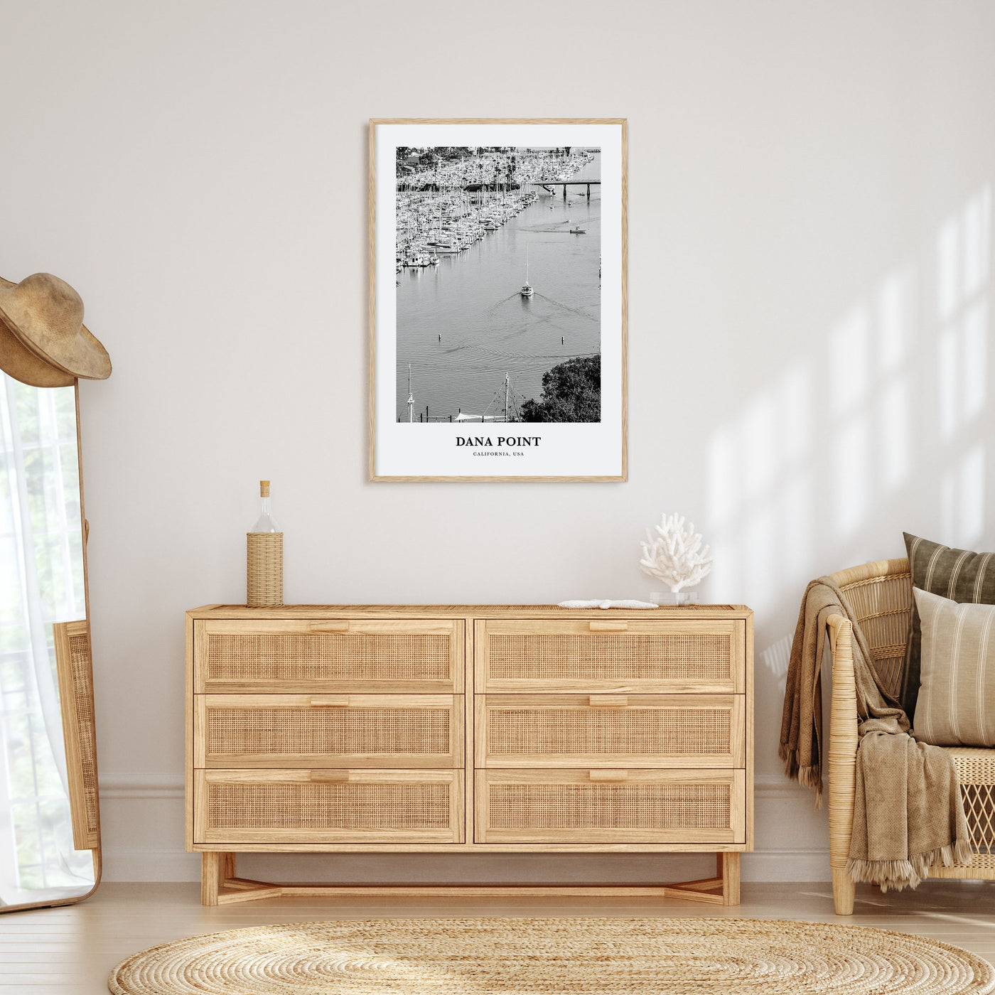 Dana Point Portrait B&W Poster