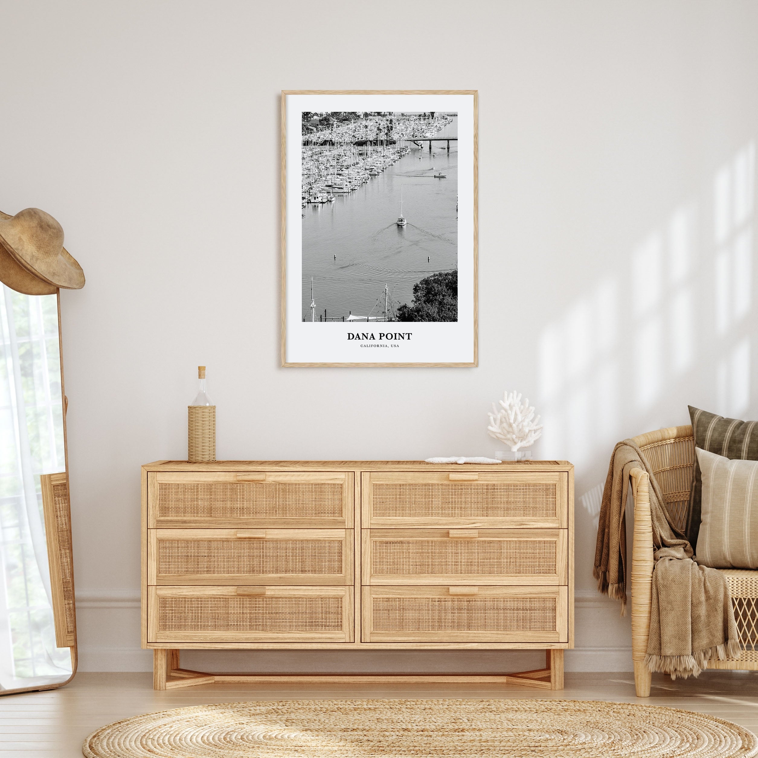 Dana Point Portrait B&W Poster