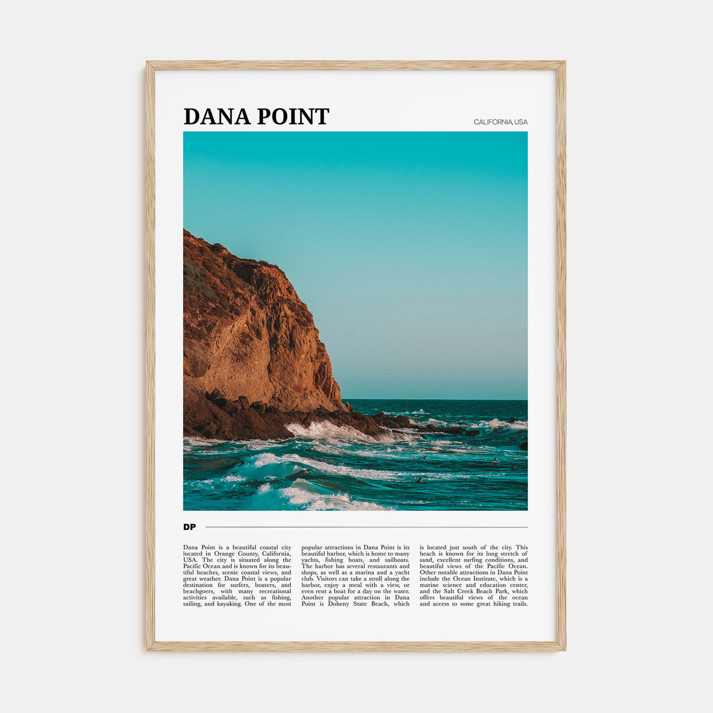 Dana Point Travel Color Poster