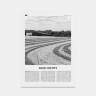 Dane County Travel B&W Poster