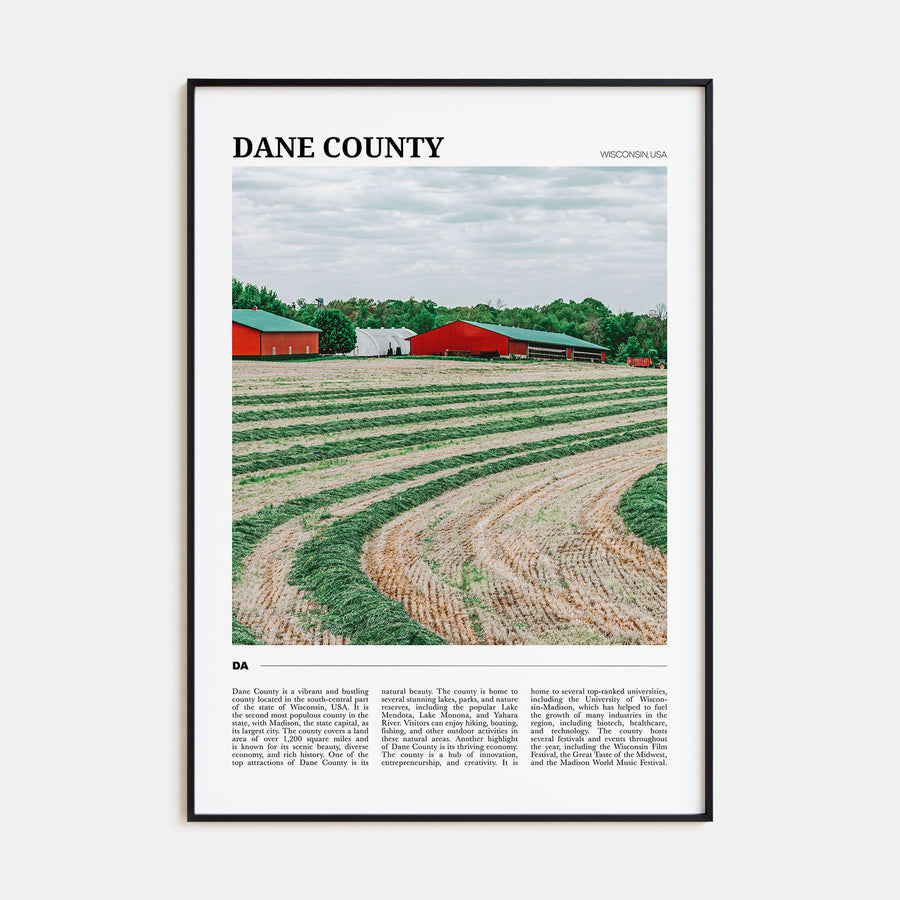 Dane County Travel Color Poster