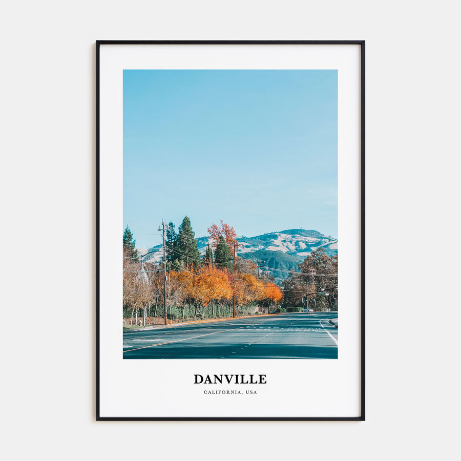 Danville, California Portrait Color Poster