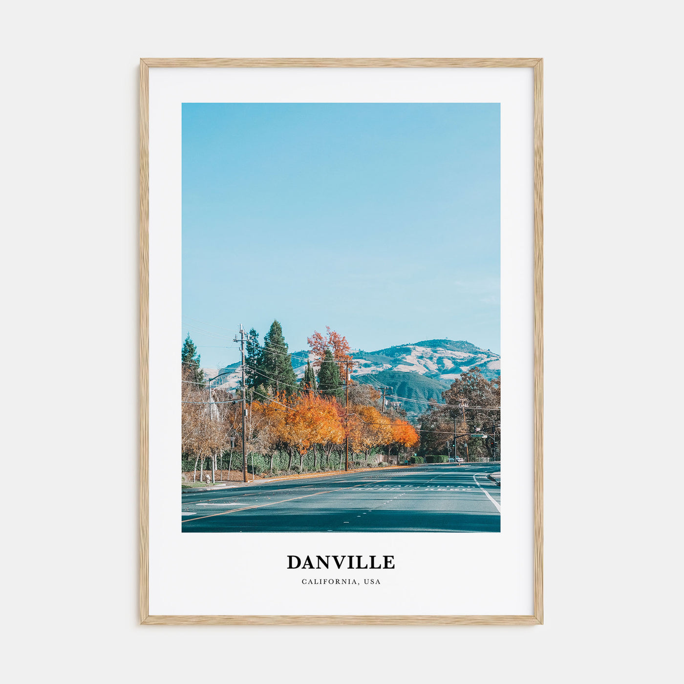 Danville, California Portrait Color Poster