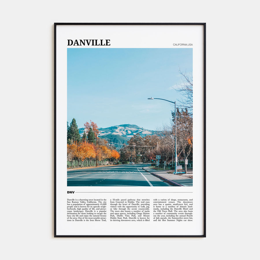 Danville, California Travel Color Poster