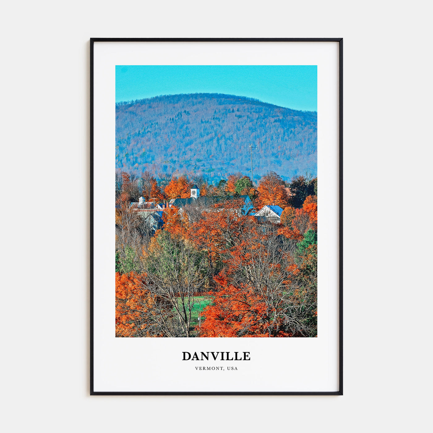 Danville, Vermont Portrait Color Poster