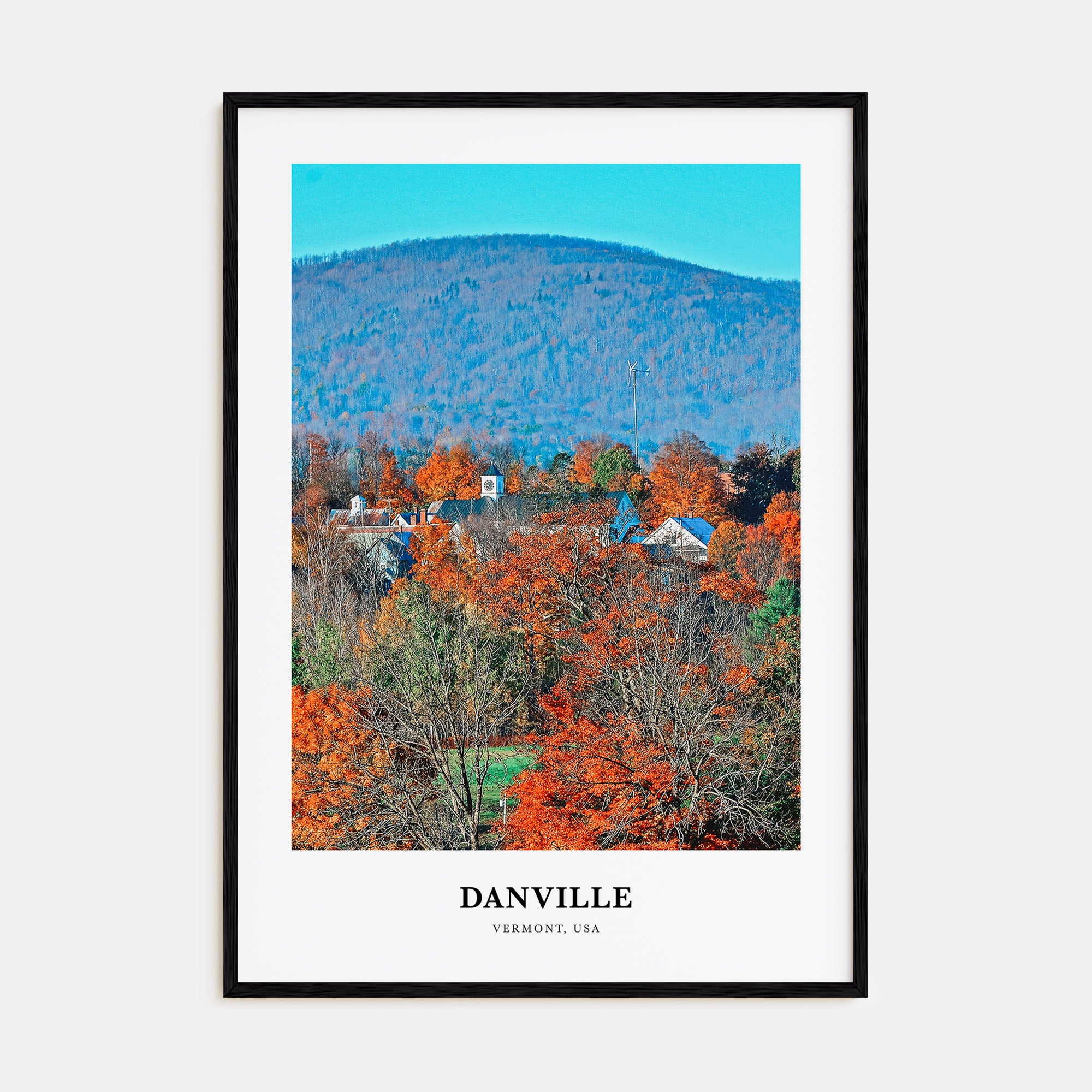Danville, Vermont Portrait Color Poster