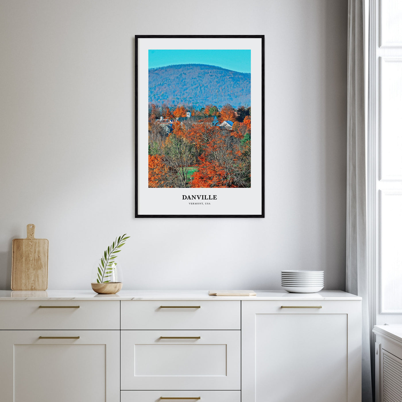Danville, Vermont Portrait Color Poster