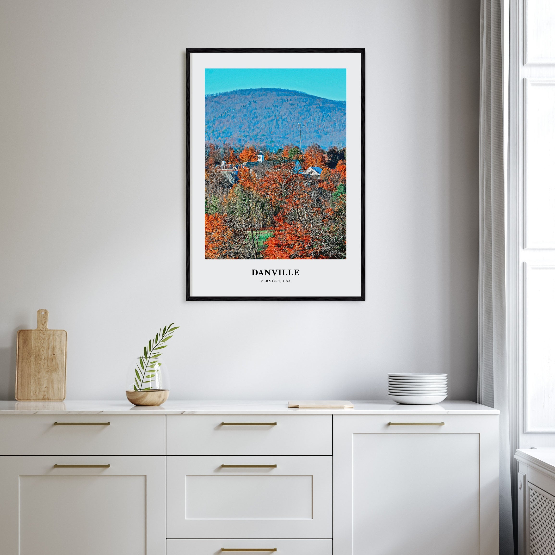 Danville, Vermont Portrait Color Poster