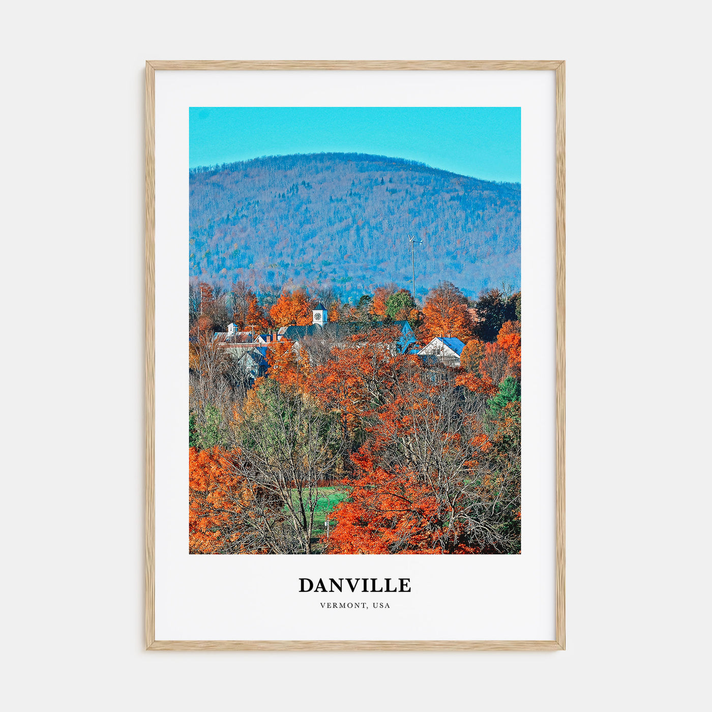 Danville, Vermont Portrait Color Poster
