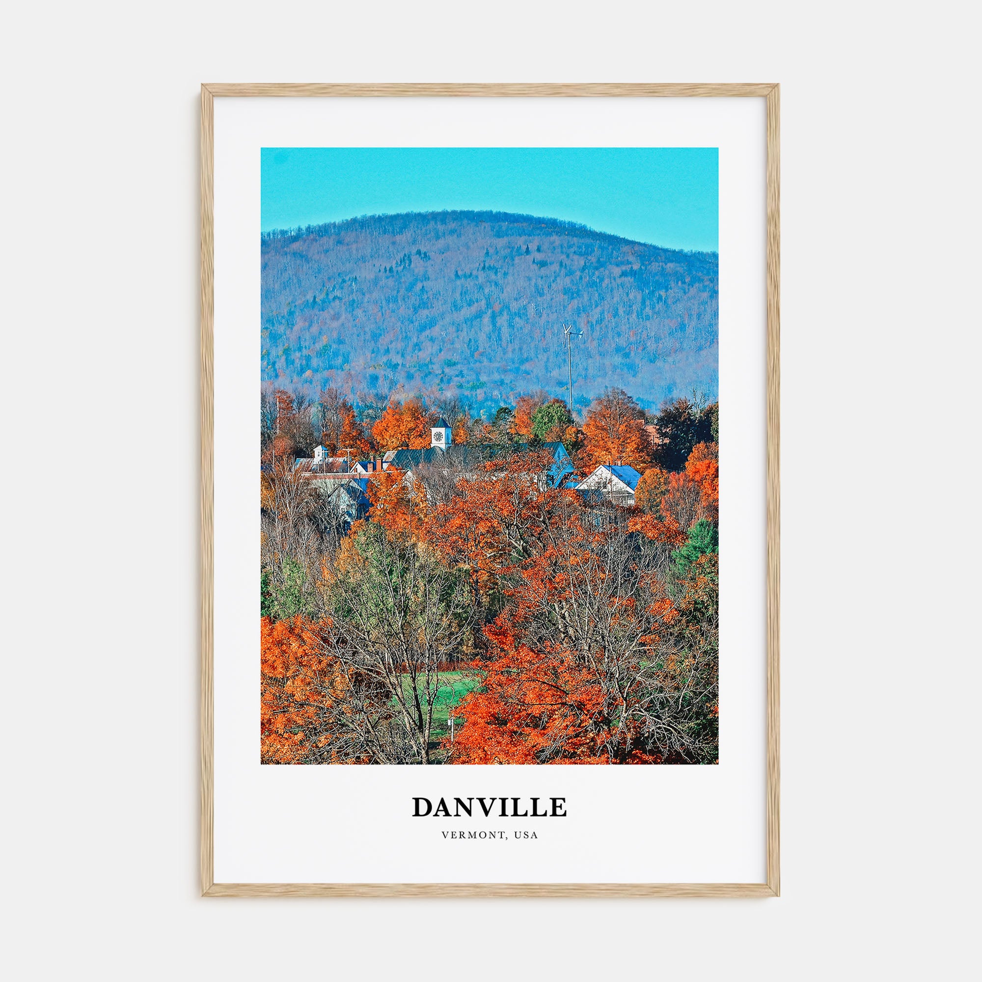 Danville, Vermont Portrait Color Poster