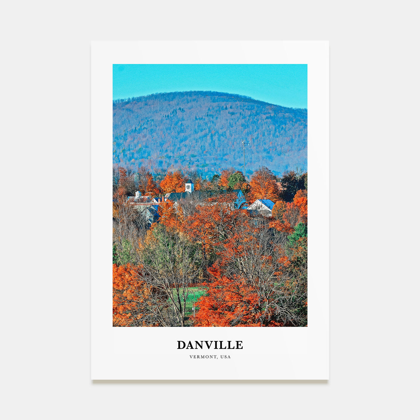 Danville, Vermont Portrait Color Poster