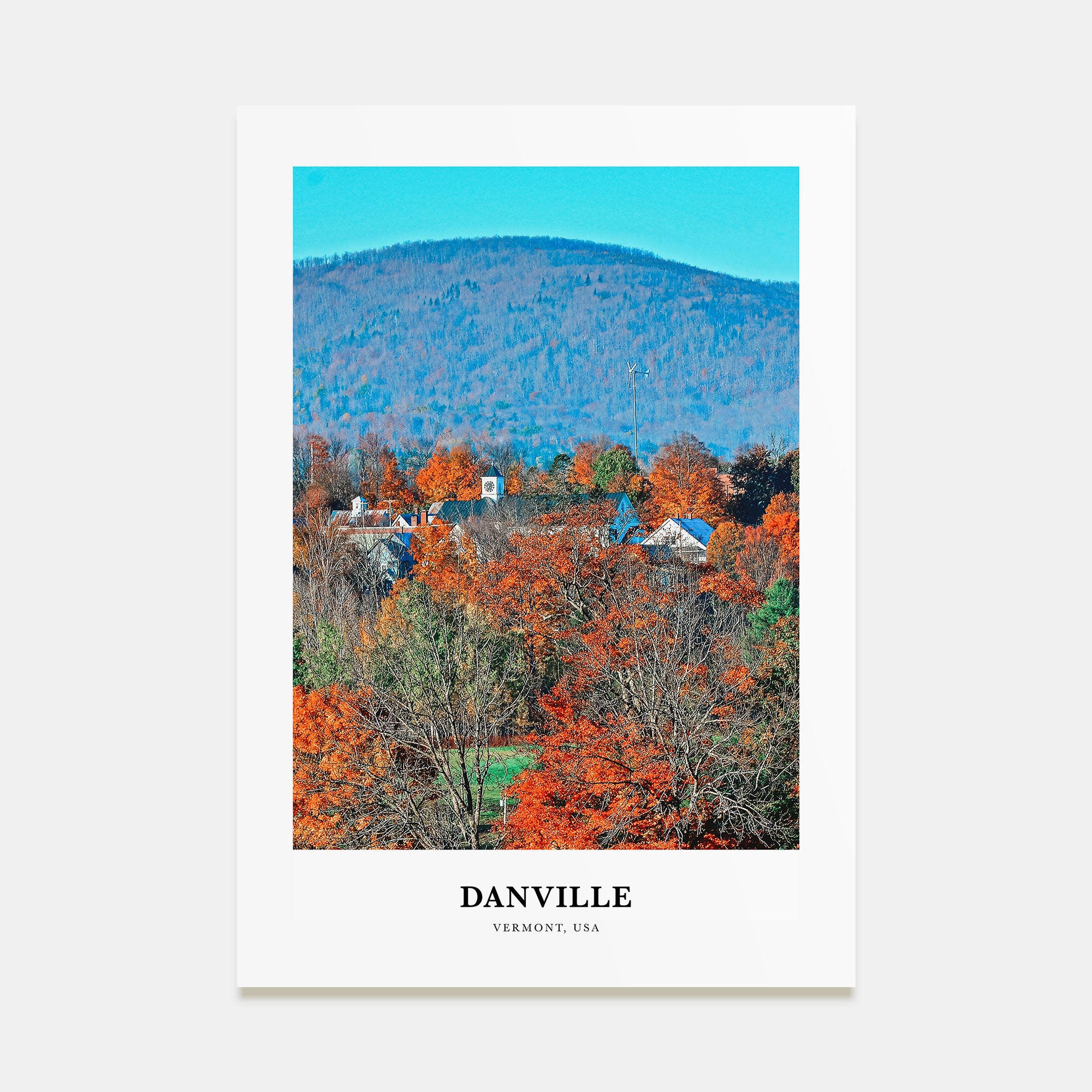 Danville, Vermont Portrait Color Poster