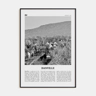 Danville, Vermont Travel B&W Poster
