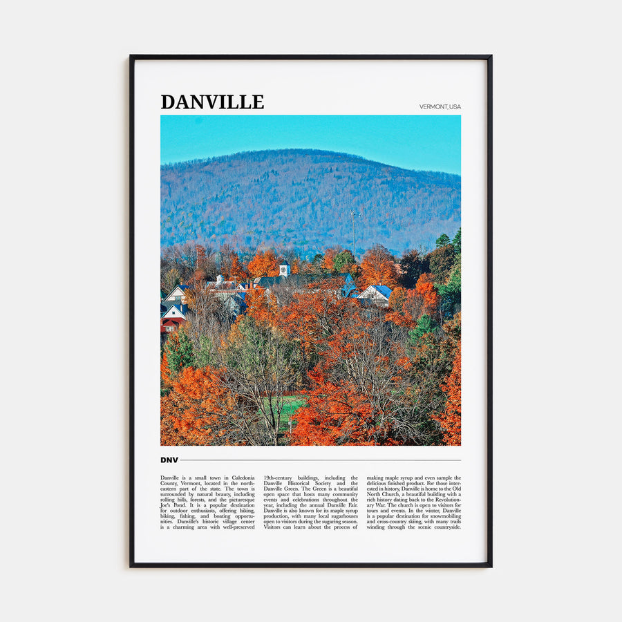Danville, Vermont Travel Color Poster