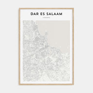 Dar es Salaam Map Portrait Poster
