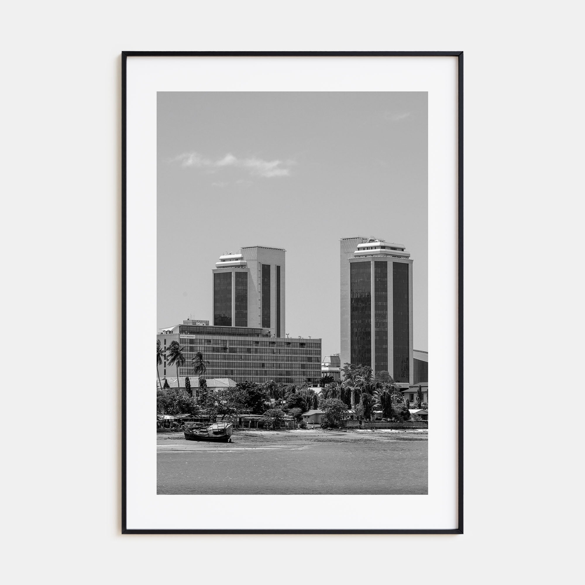 Dar es Salaam Photo B&W Poster