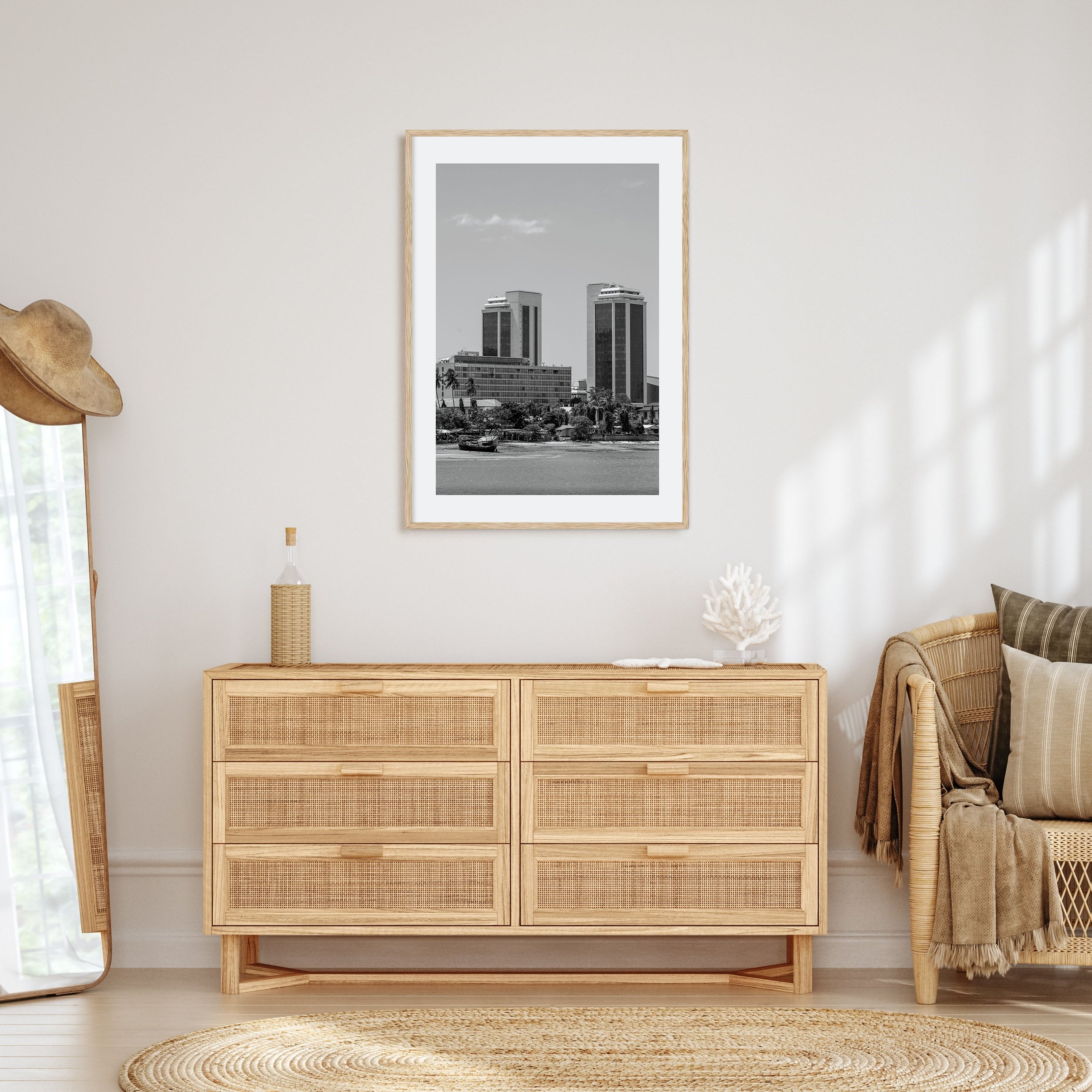 Dar es Salaam Photo B&W Poster