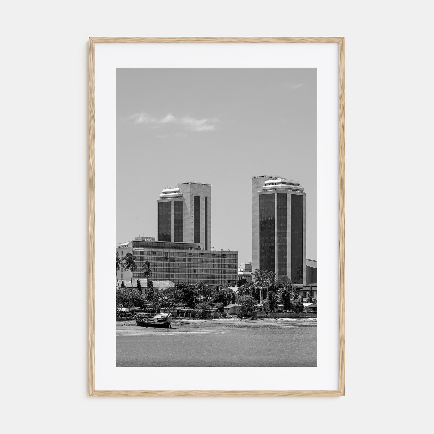 Dar es Salaam Photo B&W Poster