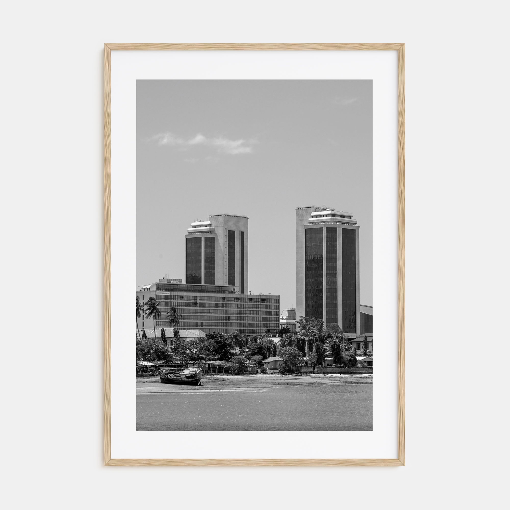 Dar es Salaam Photo B&W Poster