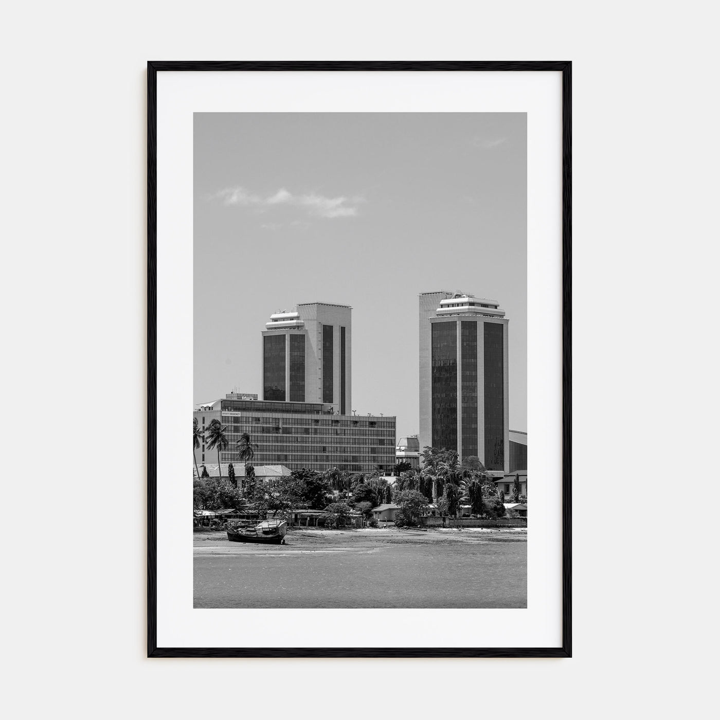 Dar es Salaam Photo B&W Poster