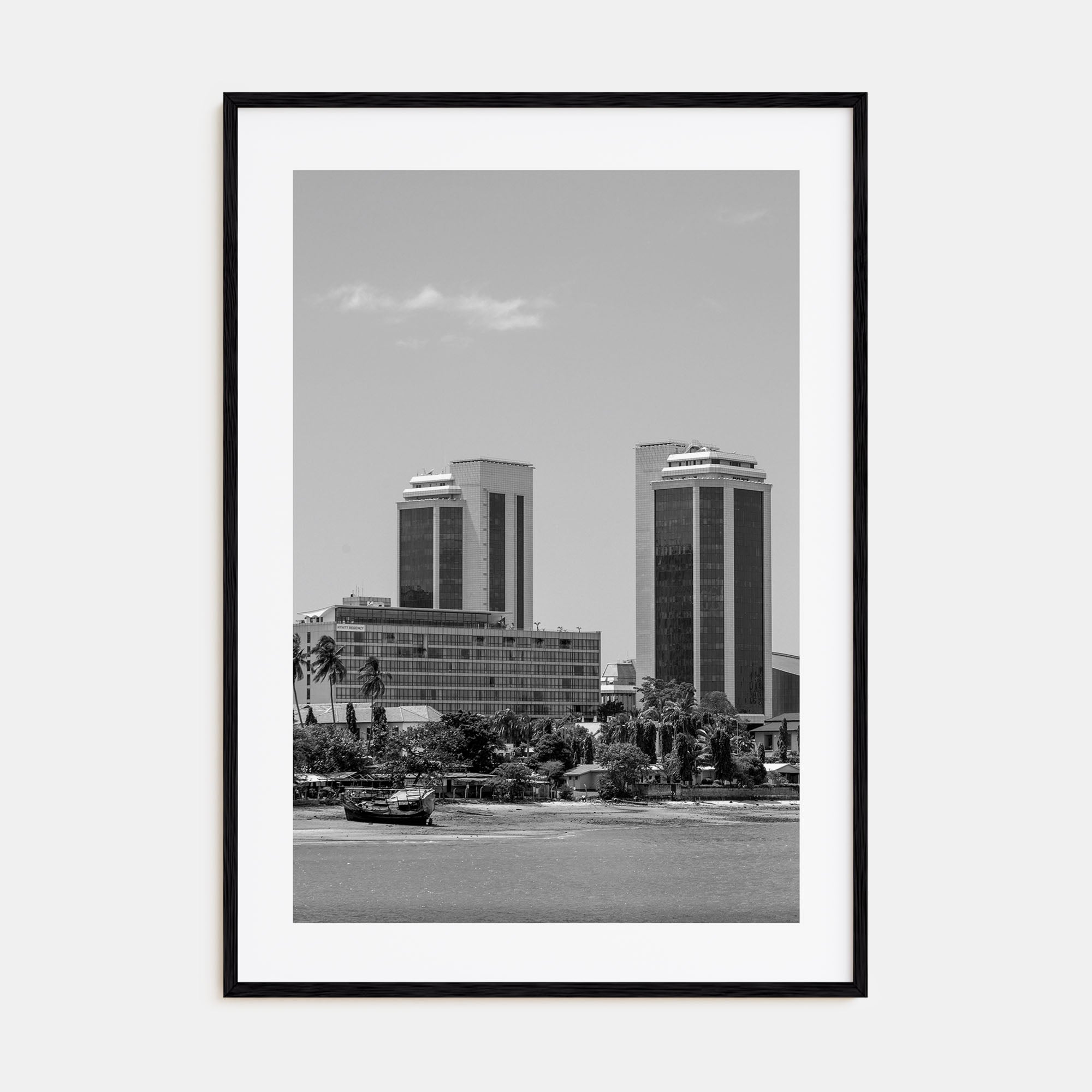 Dar es Salaam Photo B&W Poster