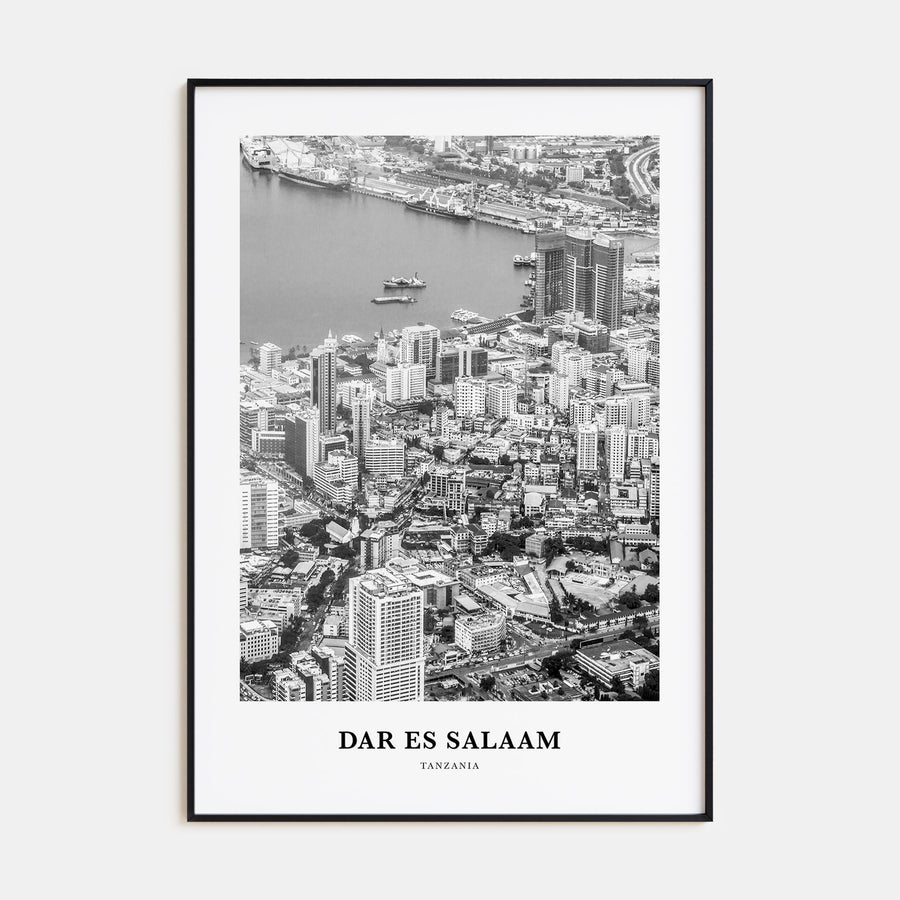 Dar es Salaam Portrait B&W Poster