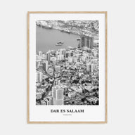 Dar es Salaam Portrait B&W Poster