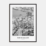 Dar es Salaam Portrait B&W Poster