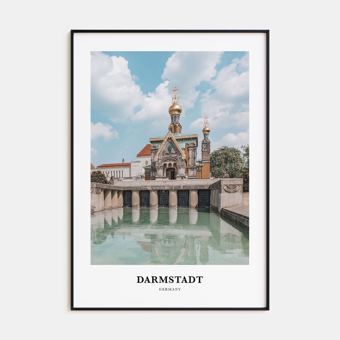 Darmstadt Portrait Color Poster