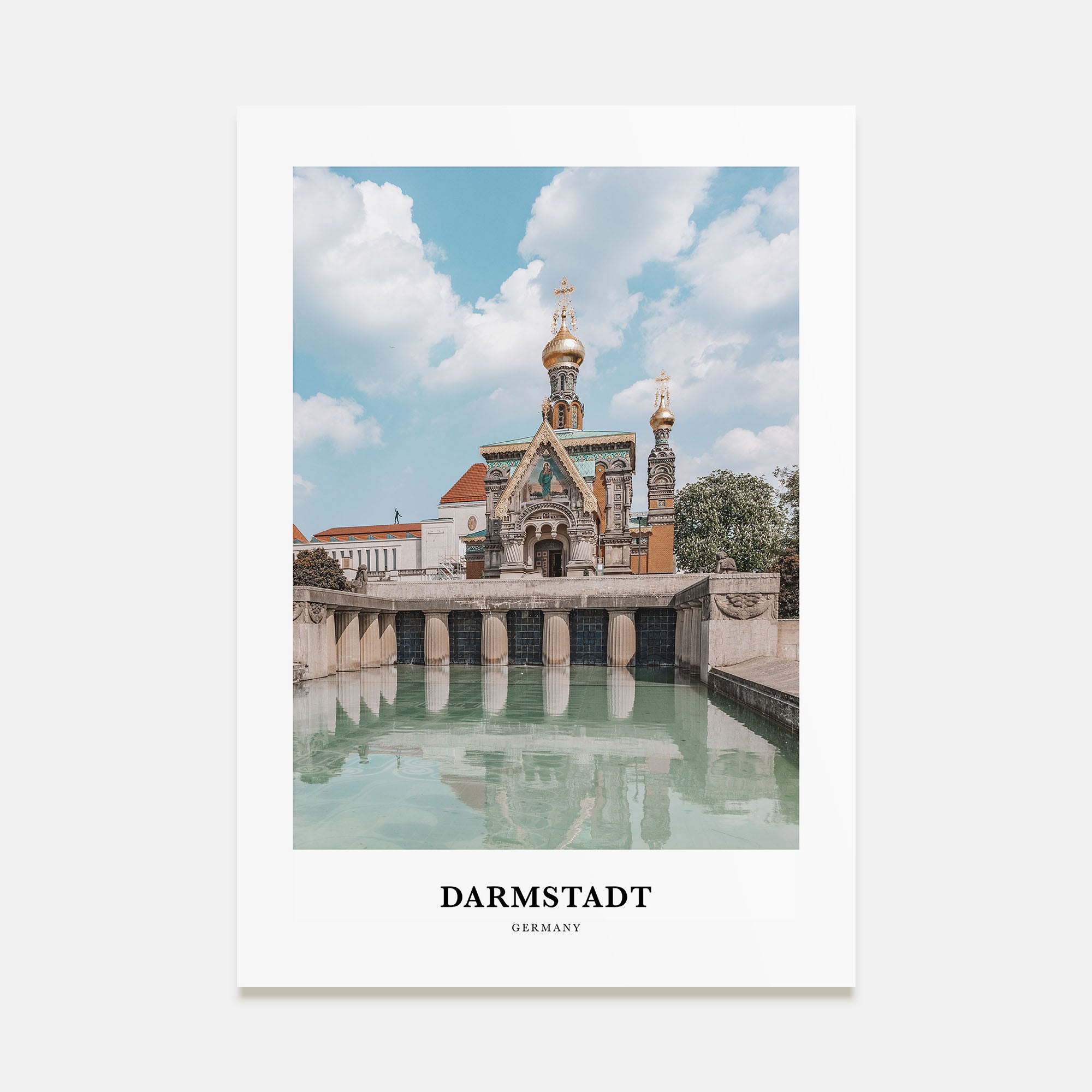 Darmstadt Portrait Color Poster