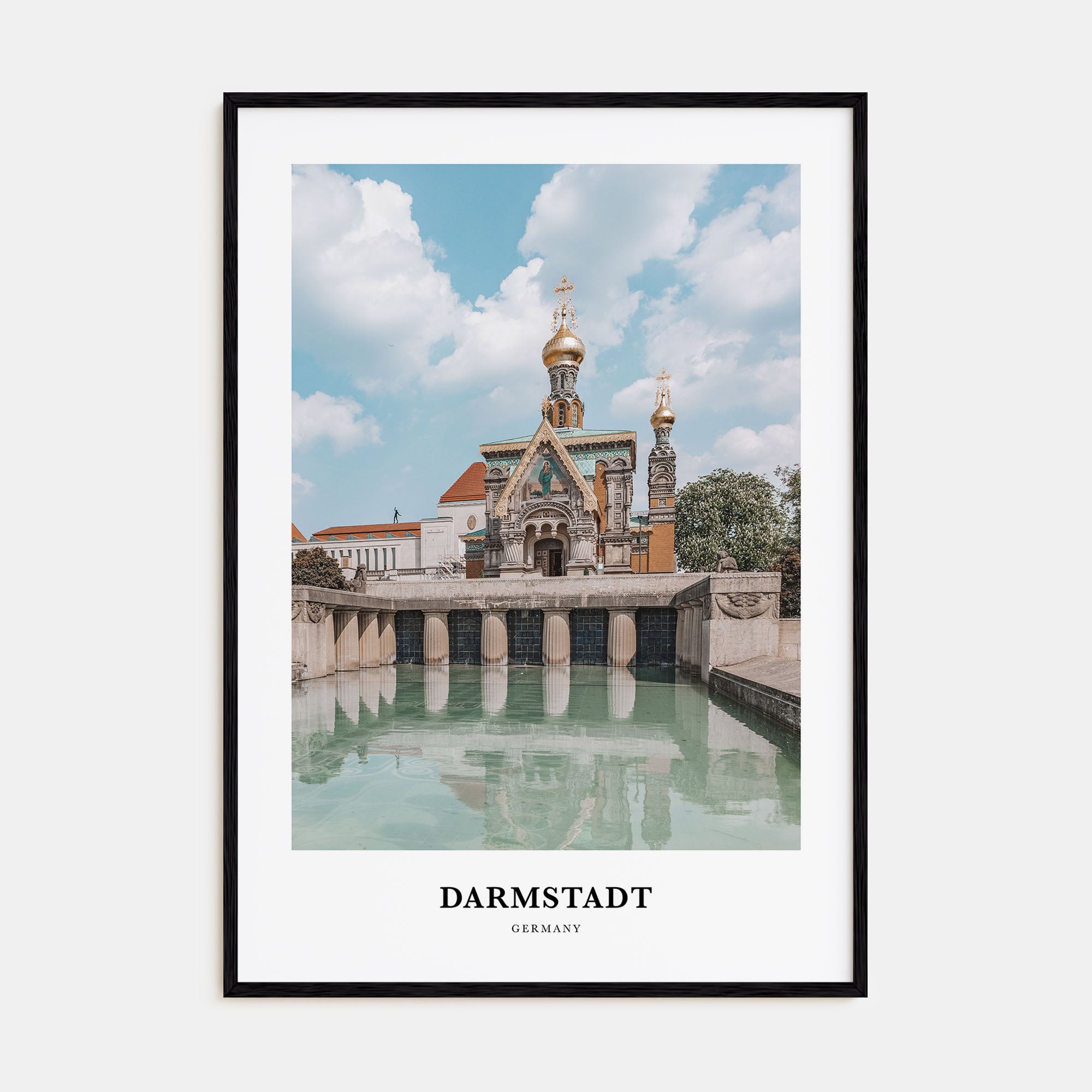 Darmstadt Portrait Color Poster