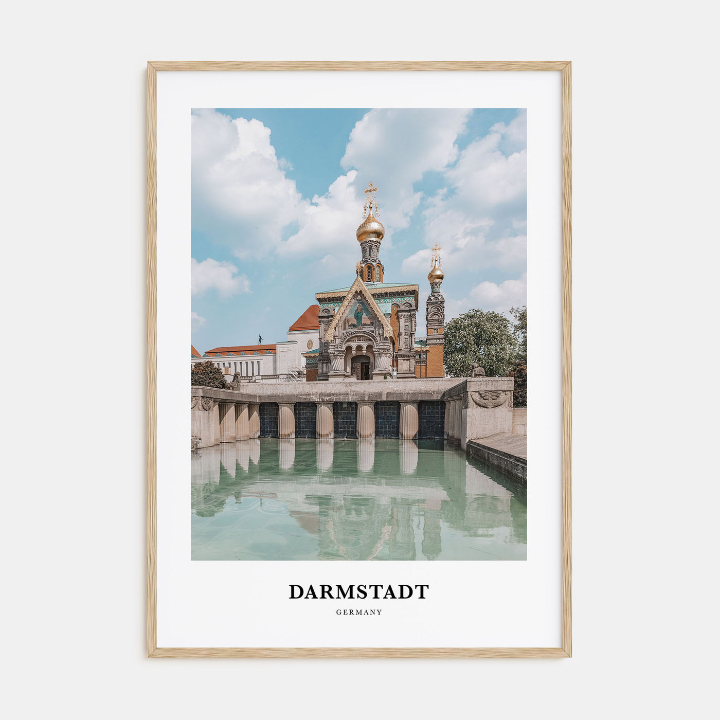Darmstadt Portrait Color Poster